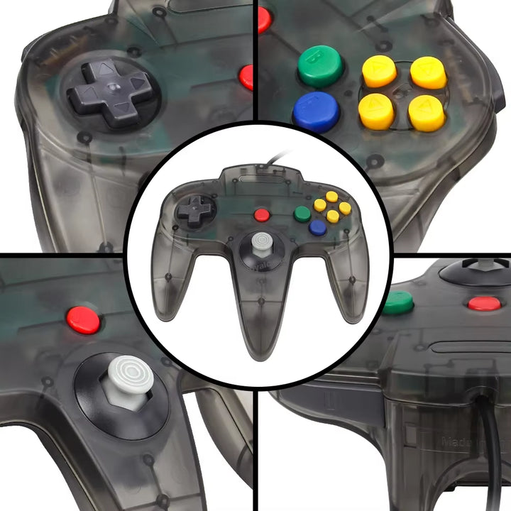 8 Colors Wired Gamepad for N64 Console Joypad Control for N64 Classic Joystick Retro Game Console Gamepad Accessories