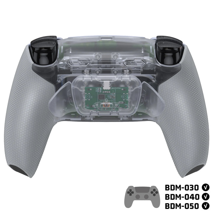 RISE plus MAX Remappable Back Buttons Kit W/Clicky Trigger Stop & Rubberized Grip for Ps5 Controller BDM-030 040 050