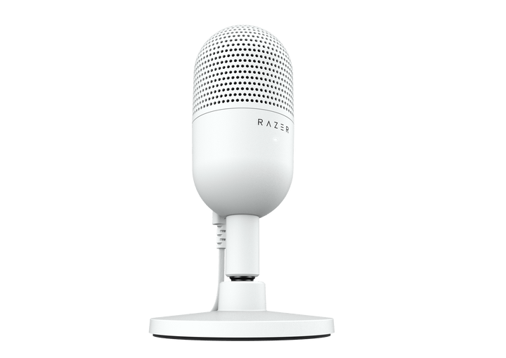 Seiren V3 Mini Ultra-Compact USB Microphone, Tap to Mute, White Edition