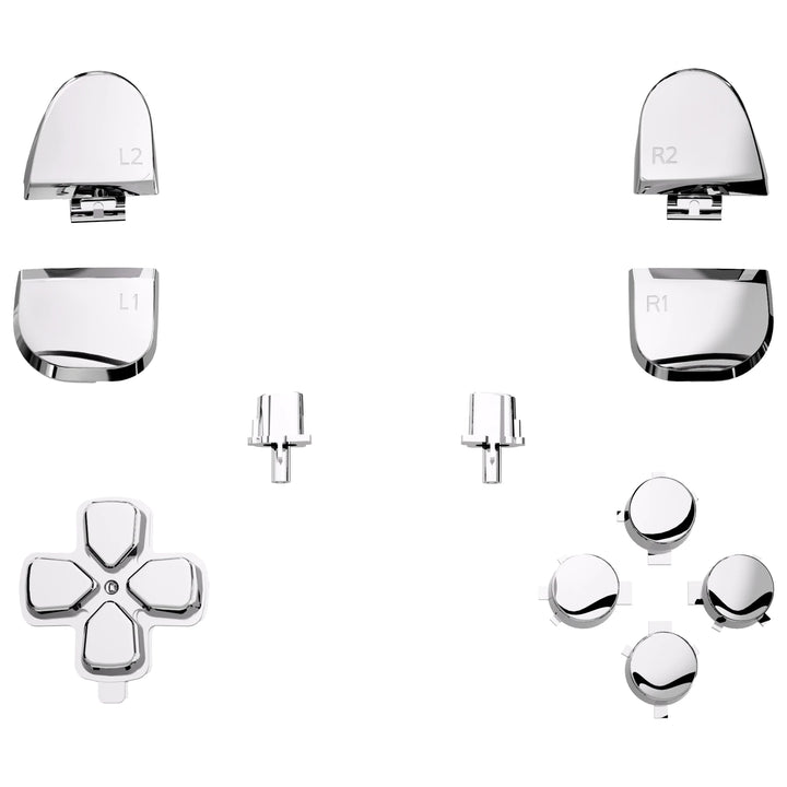 Replacement D-Pad R1 L1 R2 L2 Triggers Face Buttons, Full Set Buttons Compatible with Ps5 Controller BDM-030/040/050
