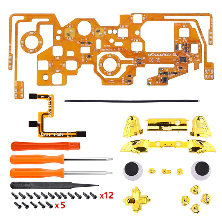 Luminated DTFS (DTF 2.0) LED Kit for Xbox One S/X Controller, Thumbsticks Action Buttons & Classical Symbols Buttons