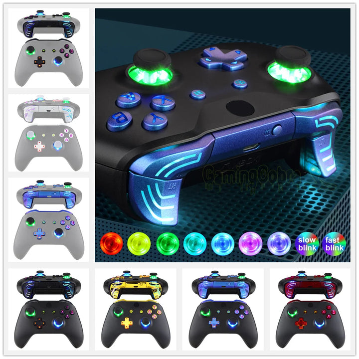 Luminated DTFS (DTF 2.0) LED Kit for Xbox One S/X Controller, Thumbsticks Action Buttons & Classical Symbols Buttons