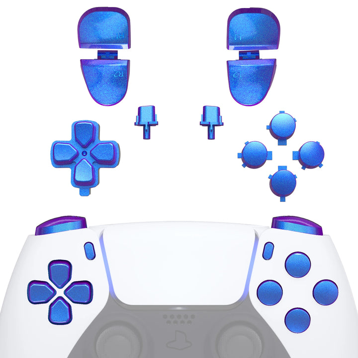 Replacement D-Pad R1 L1 R2 L2 Triggers Face Buttons, Full Set Buttons Compatible with Ps5 Controller BDM-030/040/050