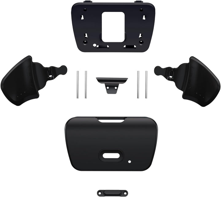 Solid Black Replacement Redesigned K1 K2 Back Button Keys Set for  Rise Remap Kit for PS5 Controller - Only Buttons, without Controller & Rise Remap Board