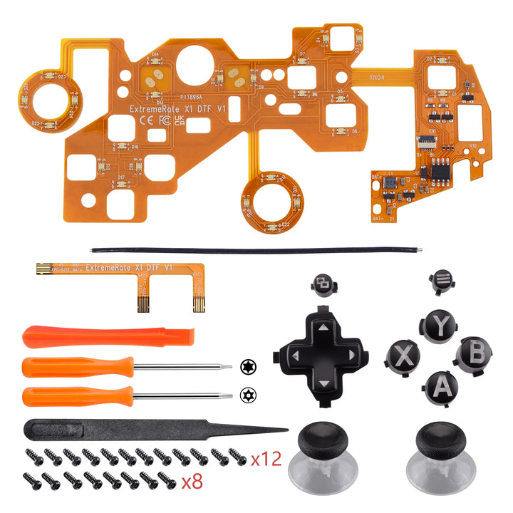 Multi-Colors Luminated (DTF) LED Kit for Xbox One Standard Xbox One S / X Controller, D-Pad Thumbstick ABXY Buttons