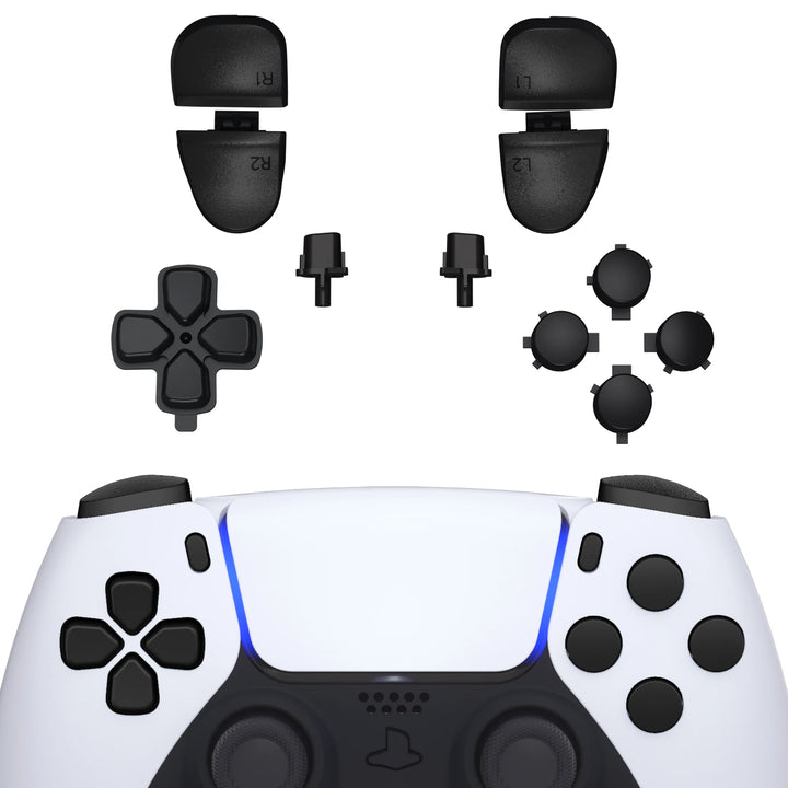 Replacement D-Pad R1 L1 R2 L2 Triggers Face Buttons, Full Set Buttons Compatible with Ps5 Controller BDM-030/040/050
