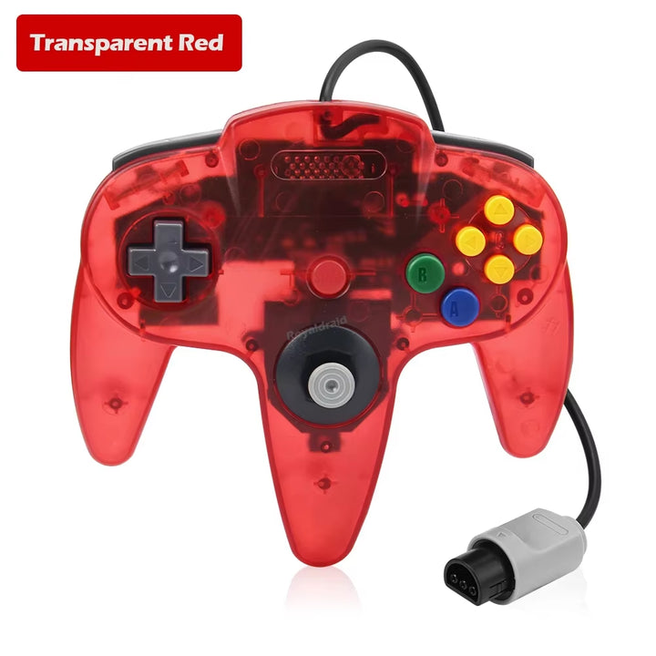 8 Colors Wired Gamepad for N64 Console Joypad Control for N64 Classic Joystick Retro Game Console Gamepad Accessories