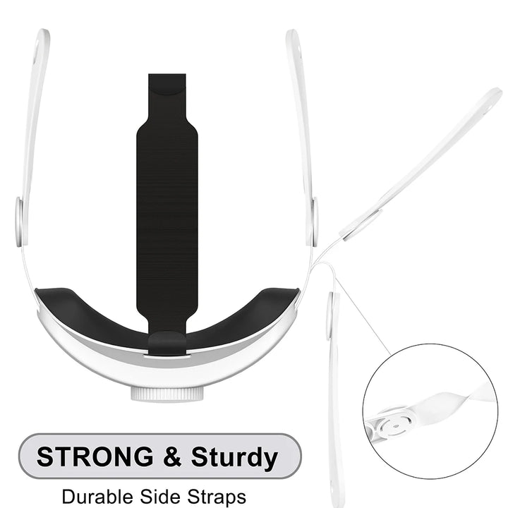 HUANDAI Design for Meta Quest 3/ 3S Elite Strap Adjustable Head Strap