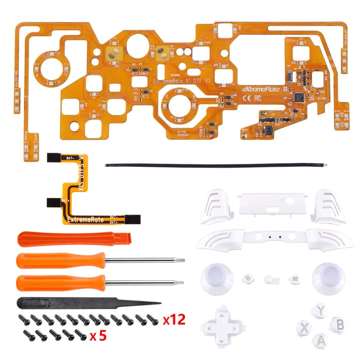 Luminated DTFS (DTF 2.0) LED Kit for Xbox One S/X Controller, Thumbsticks Action Buttons & Classical Symbols Buttons