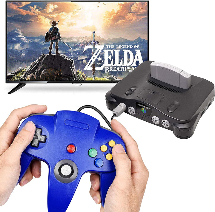 Classic 64 Controller, Game Pad Joystick for 64 - Plug & Play (Non PC USB Version) (Gray)