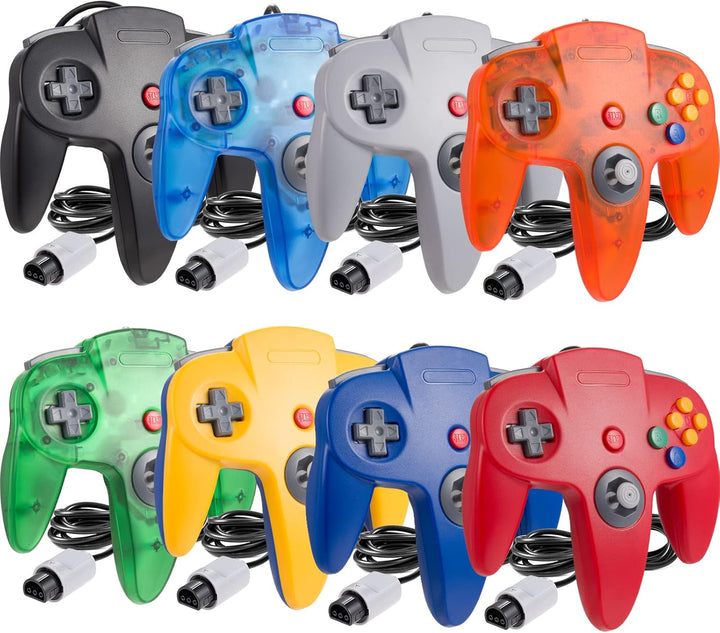 Classic 64 Controller, Game Pad Joystick for 64 - Plug & Play (Non PC USB Version) (Gray)
