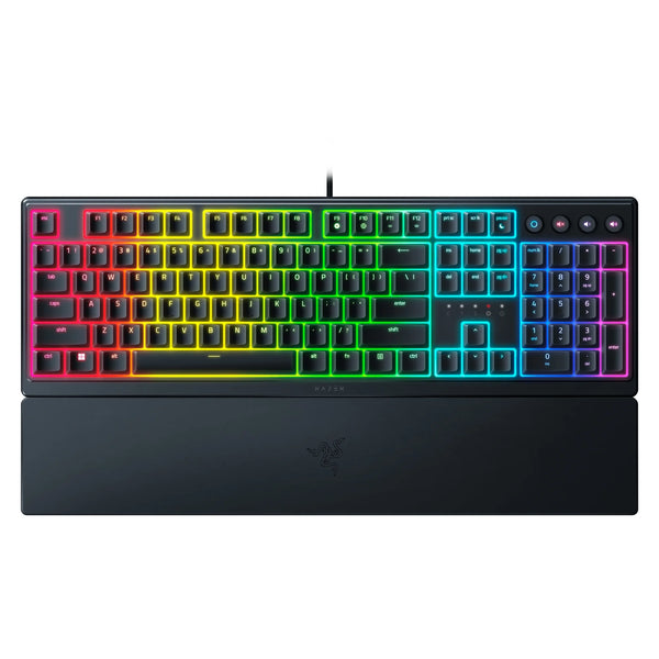 Ornata V3 Full-Size Wired Mecha-Membrane Gaming Keyboard for PC, Chroma RGB, Black