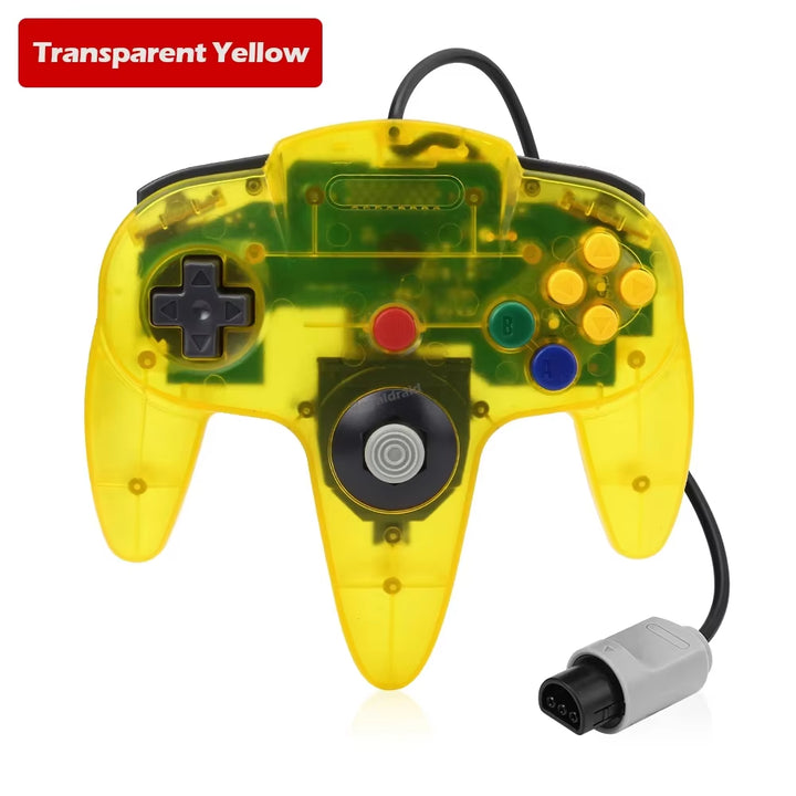 8 Colors Wired Gamepad for N64 Console Joypad Control for N64 Classic Joystick Retro Game Console Gamepad Accessories