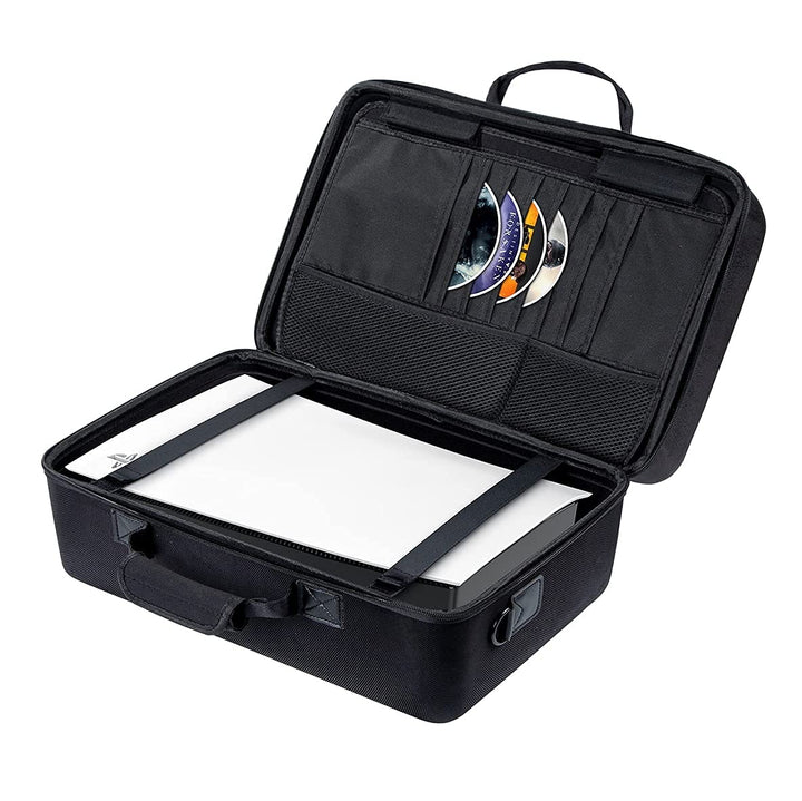 Carrying Case for PS5 Hard Shell Carry Case Travel Bag, Portable Protective Case Compatible with PS5 Console, Controller and Accessories (Black),43*27*21Cm16.93*10.63*8.27In