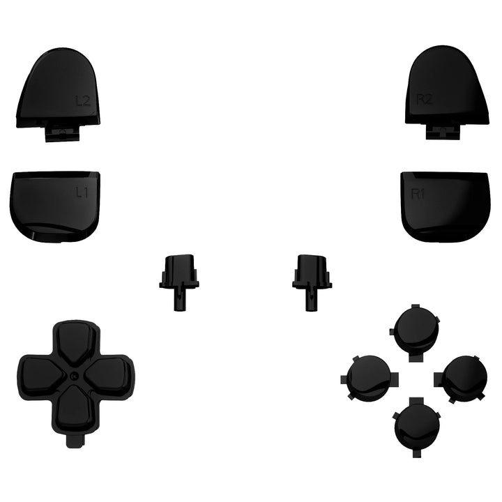 Replacement D-Pad R1 L1 R2 L2 Triggers Face Buttons, Full Set Buttons Compatible with Ps5 Controller BDM-030/040/050