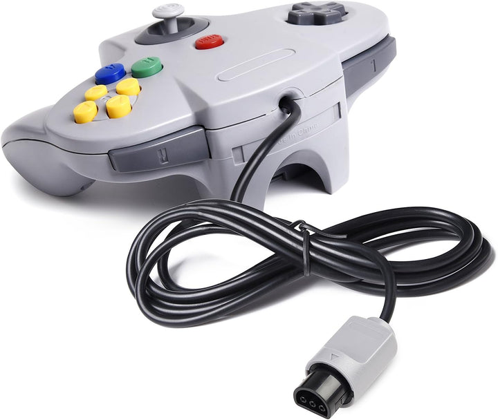 Classic 64 Controller, Game Pad Joystick for 64 - Plug & Play (Non PC USB Version) (Gray)