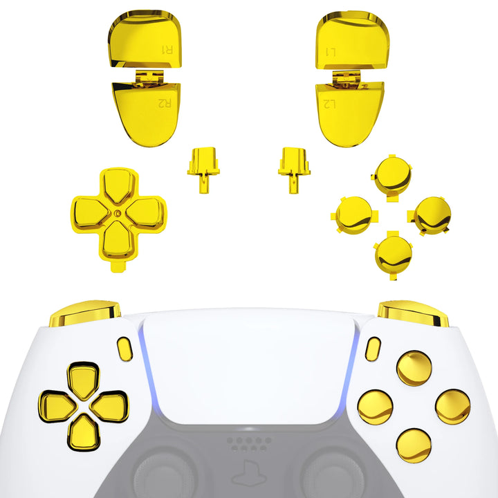 Replacement D-Pad R1 L1 R2 L2 Triggers Face Buttons, Full Set Buttons Compatible with Ps5 Controller BDM-030/040/050