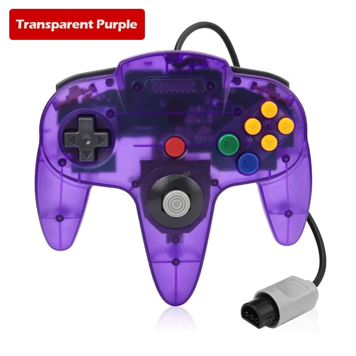 8 Colors Wired Gamepad for N64 Console Joypad Control for N64 Classic Joystick Retro Game Console Gamepad Accessories